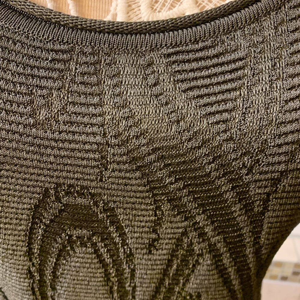 Armani Collezioni Textured Black Tank Top - Picture 4 of 8